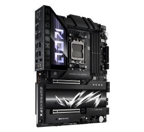 Asus ROG CROSSHAIR X870E HERO | Processor family AMD | Processor socket AM5 | DDR5 | Supported hard disk drive interfaces SATA, M.2 | Number of SATA connectors 4