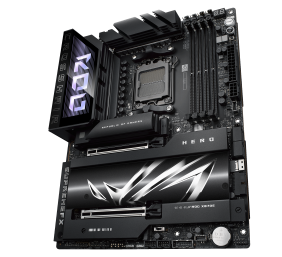Asus ROG CROSSHAIR X870E HERO | Processor family AMD | Processor socket AM5 | DDR5 | Supported hard disk drive interfaces SATA, M.2 | Number of SATA connectors 4