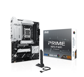 Asus | PRIME X870-P WIFI | Processor family AMD | Processor socket AM5 | DDR5 | Supported hard disk drive interfaces SATA, M.2 | Number of SATA connectors 2