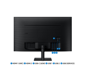 Samsung LS32DM702UUXDU | 32 " | VA | 16:9 | 60 Hz | 4 ms | 3840 x 2160 pixels | 300 cd/m² | HDMI ports quantity 2 | Black