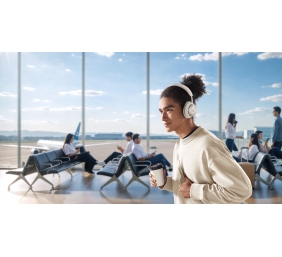 Anker Soundcore | Foldable Headphones | Space One Pro | Bluetooth | Over-ear | Microphone | Wireless | Cream White
