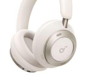 Anker Soundcore | Foldable Headphones | Space One Pro | Bluetooth | Over-ear | Microphone | Wireless | Cream White