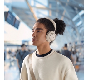 Anker Soundcore | Foldable Headphones | Space One Pro | Bluetooth | Over-ear | Microphone | Wireless | Cream White