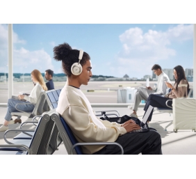 Anker Soundcore | Foldable Headphones | Space One Pro | Bluetooth | Over-ear | Microphone | Wireless | Cream White