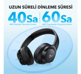 Anker Soundcore | Headphones | Q20i | Bluetooth | Over-ear | Microphone | Wireless | Blue