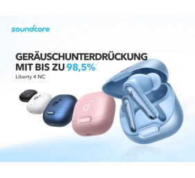 Anker Soundcore | True-Wireless Earbuds | Liberty 4 NC | Bluetooth | In-Ear | Microphone | Wireless | Clear White