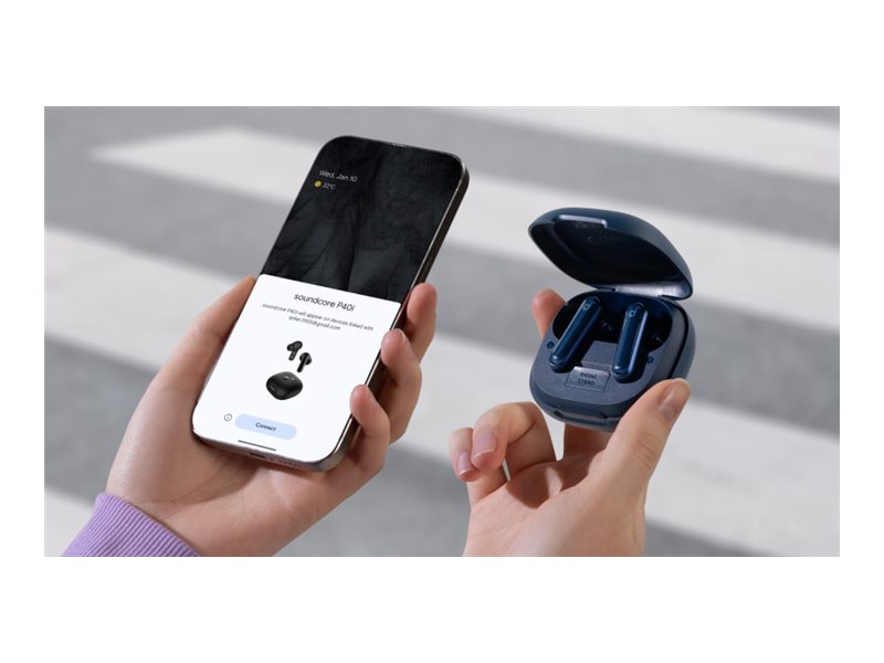 Anker Soundcore | True-Wireless Earbuds | P40i | Bluetooth | In-Ear | Microphone | Wireless | Navy Blue