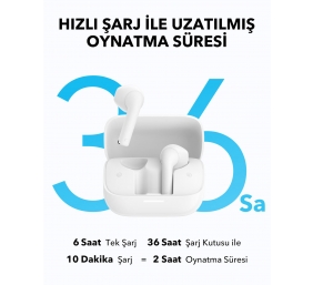 Anker Soundcore | True-Wireless Earbuds | K20i | Bluetooth | In-Ear | Microphone | Wireless | White