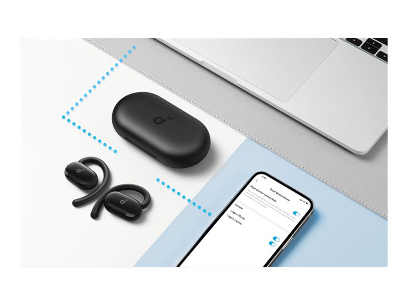 Anker Soundcore | Open-Ear Headphones | V20i | Bluetooth | Open-Ear | Microphone | Wireless | Black