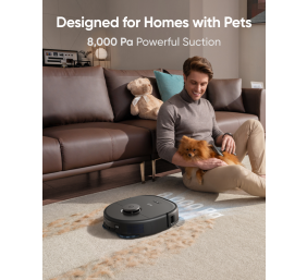 Anker Eufy | Robot Vacuum Cleaner | X10 Pro Omni | Wet&Dry | Operating time (max) 180 min | 5200 mAh | Dust capacity 2.5 L | 8000 Pa | Black