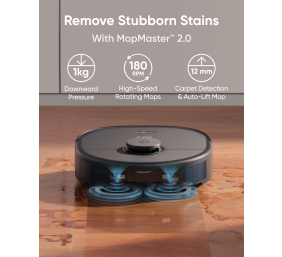 Anker Eufy | Robot Vacuum Cleaner | X10 Pro Omni | Wet&Dry | Operating time (max) 180 min | 5200 mAh | Dust capacity 2.5 L | 8000 Pa | Black