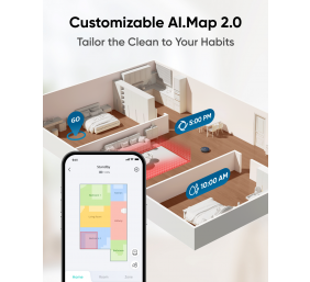 Anker Eufy | Robot Vacuum Cleaner | X10 Pro Omni | Wet&Dry | Operating time (max) 180 min | 5200 mAh | Dust capacity 2.5 L | 8000 Pa | Black