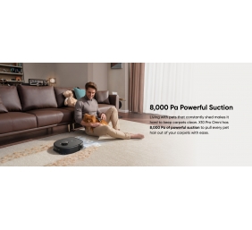 Anker Eufy | Robot Vacuum Cleaner | X10 Pro Omni | Wet&Dry | Operating time (max) 180 min | 5200 mAh | Dust capacity 2.5 L | 8000 Pa | Black