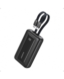 Anker | Power Bank | A1680G11 | 10000 mAh | USB-C 30W, Lightning 27W | Built-In USB-C and Lightning Cables | Black