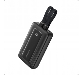 Anker | Power Bank | A1680G11 | 10000 mAh | USB-C 30W, Lightning 27W | Built-In USB-C and Lightning Cables | Black
