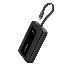 Anker Power Bank with Built-In USB-C Cable | A1688H11 | 10000 mAh | Black