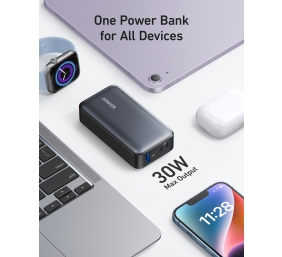 Anker 533 Power Bank | A1256G12 | 10000 mAh | Black