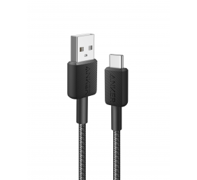 Anker 322 Nylon Cable, Black | A81H6G11 | USB-A to USB-C