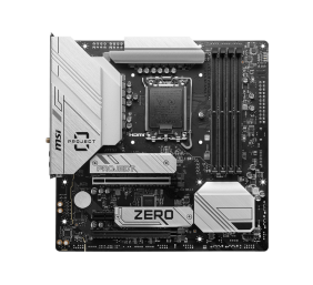 MSI B760M PROJECT ZERO | Processor family Intel | Processor socket LGA1700 | DDR5 | Supported hard disk drive interfaces SATA, M.2 | Number of SATA connectors 4