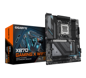 Gigabyte X870 GAMING X WIFI7 | Processor family AMD | Processor socket AM5 | DDR5 DIMM | Supported hard disk drive interfaces SATA, M.2 | Number of SATA connectors 4