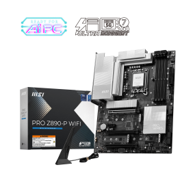 MSI PRO Z890-P WIFI | Processor family Intel | Processor socket LGA1851 | DDR5 UDIMM | Supported hard disk drive interfaces SATA, M.2 | Number of SATA connectors 4