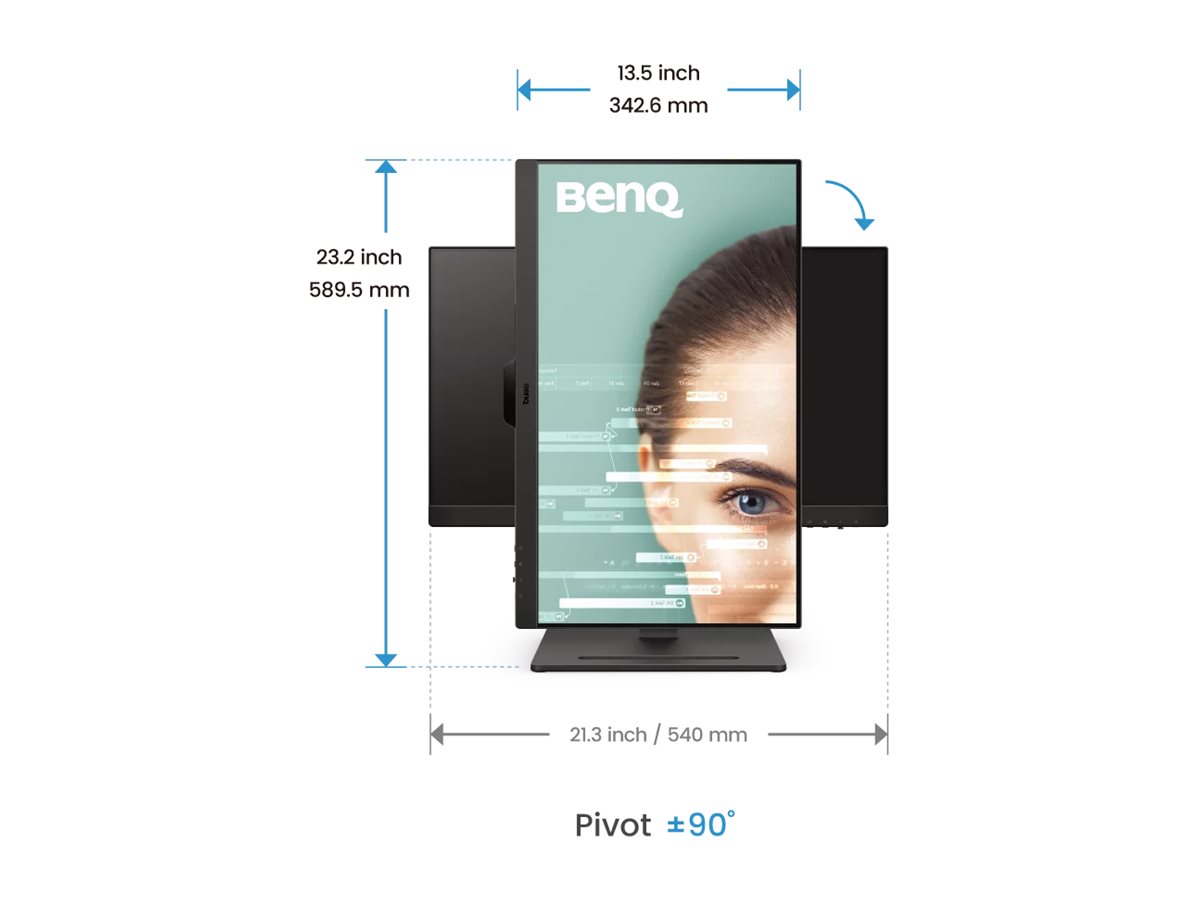 Benq GW2490T | 23.8 " | IPS | 16:9 | 100 Hz | 5 ms | 1920 x 1080 pixels | 250 cd/m² | HDMI ports quantity 2 | Black