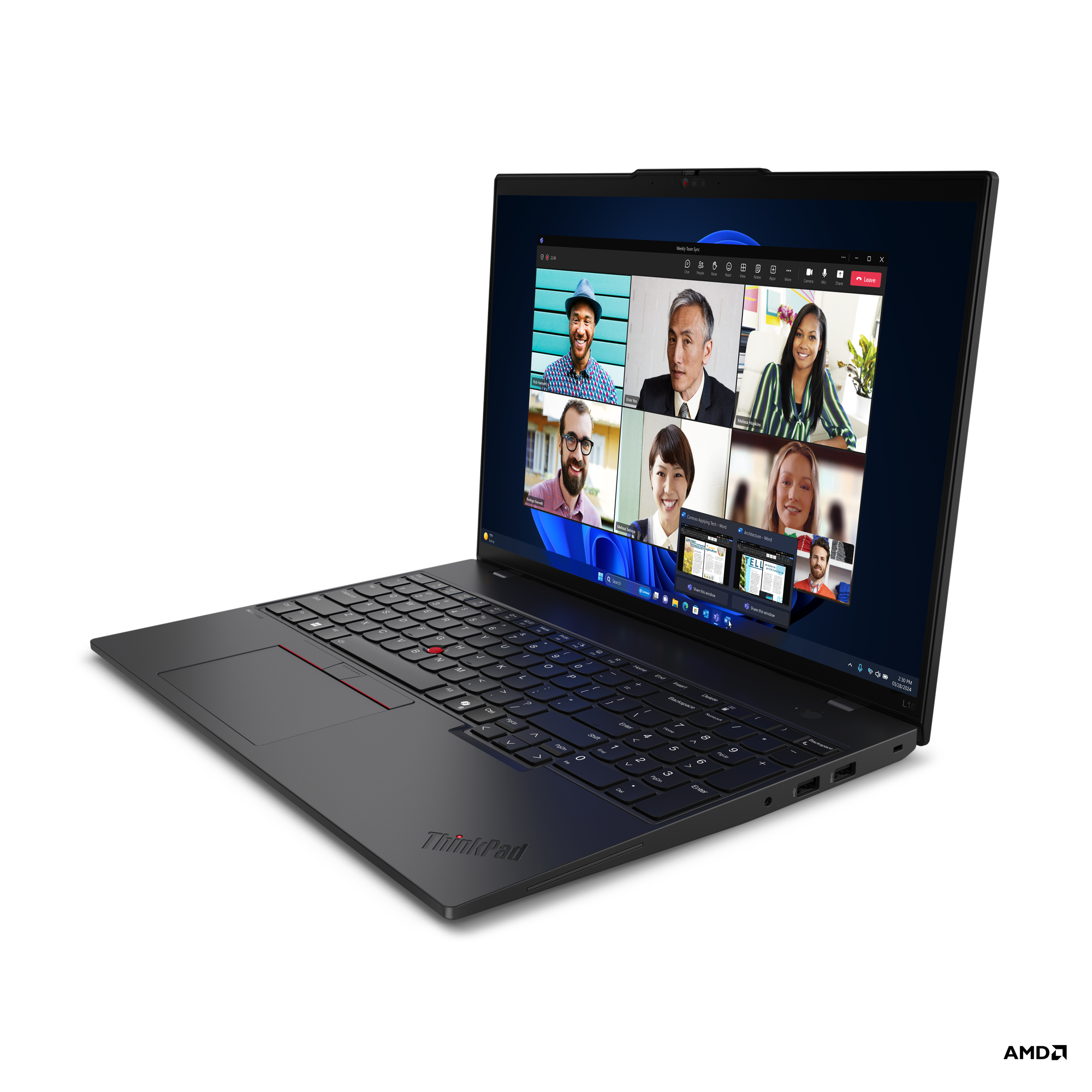 Lenovo ThinkPad L16 | Black | 16 " | IPS | WUXGA | 1920 x 1200 pixels | Anti-glare | AMD Ryzen 5 PRO | 7535U | 16 GB | SO-DIMM DDR5 | Solid-state drive capacity 512 GB | AMD Radeon 660M Graphics | Windows 11 Pro | 802.11ax | Bluetooth version 5.3 | LTE Up