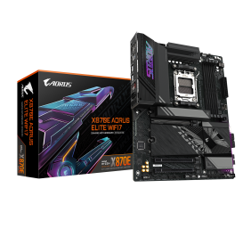 Gigabyte X870E A ELITE WIFI7 | Processor family AMD | Processor socket AM5 | DDR5 | Supported hard disk drive interfaces SATA, M.2 | Number of SATA connectors 4