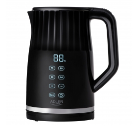 Adler Kettle with LED display | AD 1350 | Electric | 2200 W | 1.7 L | Stainless Steel | 360° rotational base | Black