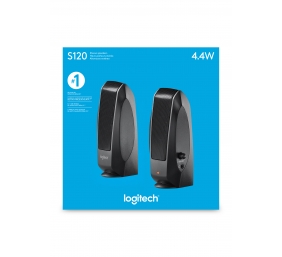 Garso kolonėlės Logitech S120 Stereo 2.0 2.3W RMS for Business (980-000010), juodos
