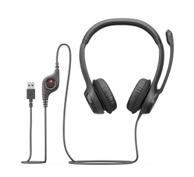 Logitech H390 USB Laidinės ausinės, USB Type-A, Juoda