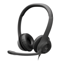 Logitech H390 USB Laidinės ausinės, USB Type-A, Juoda