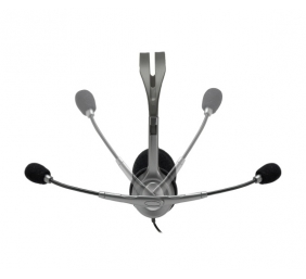 Logitech H110 Stereo Laidinės ausinės, 3.5mm jack, Juoda/Sidabrinė