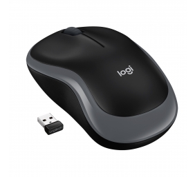 Logitech M185 Belaidė pelė, RF Wireless, 1000 DPI, Juoda/Pilka