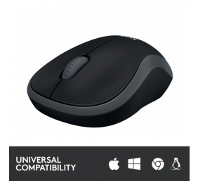 Logitech M185 Belaidė pelė, RF Wireless, 1000 DPI, Juoda/Pilka