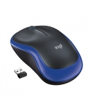 Pelė belaidė Logitech M185 USB (910-002239),  juoda/mėlyna