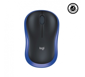 Logitech M185 Belaidė pelė, RF Wireless, 1000 DPI, Juoda/Mėlyna