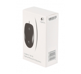 Logitech B100 Laidinė pelė, USB Type-A, Optical, 1000 DPI, Juoda