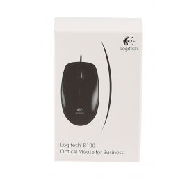 Logitech B100 Laidinė pelė, USB Type-A, Optical, 1000 DPI, Juoda