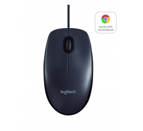 Logitech | Mouse | B100 | Wired | Black