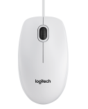 Logitech B100 Laidinė pelė, USB Type-A, Optical, 1000 DPI, Balta