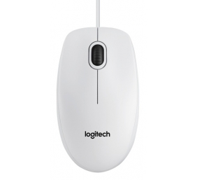 Logitech B100 Laidinė pelė, USB Type-A, Optical, 800 DPI, Balta