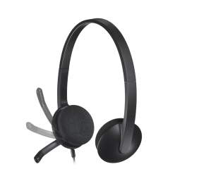 Ausinės Logitech H340 USB (981-000475), juodos