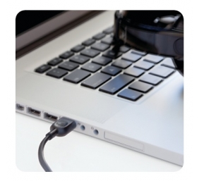 Logitech H540 Laidinės ausinės, USB-A, Juoda