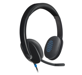 Logitech H540 Laidinės ausinės, USB-A, Juoda