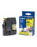 Brother TZe-651 (TZE651) Laminuotos ženklinimo juostos kasetė, Black on Yellow 24mm, 8m