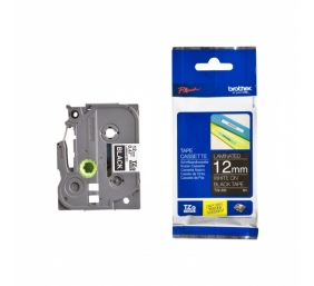 Brother | TZe-335 Laminated Tape | White on Black | TZe | 8 m | 1.2 cm