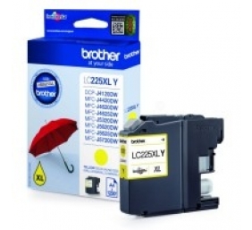 Brother LC225XL (LC225XLY) Rašalinė kasetė, Geltona
