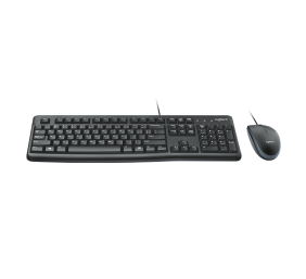 Logitech MK120 Combo Laidinė klaviatūra + pelė, USB, US, Juoda