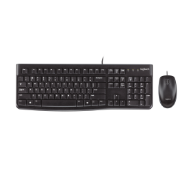 Logitech MK120 Combo Laidinė klaviatūra + pelė, USB, US, Juoda